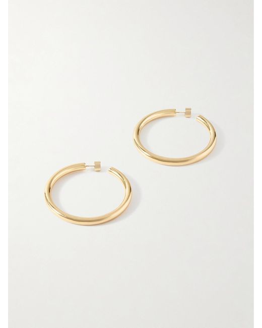 Jennifer Fisher Natural Natasha-Plated Hoop Earrings
