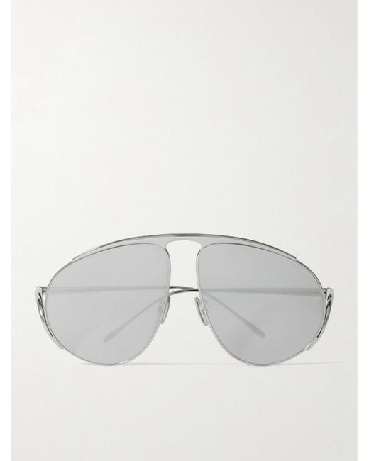 Loewe Gray Aviator-Style-Tone Sunglasses