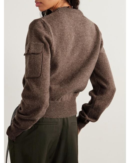 Lemaire Brown Wool Sweater