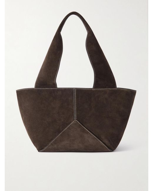 Metier Brown Market Small Suede Tote