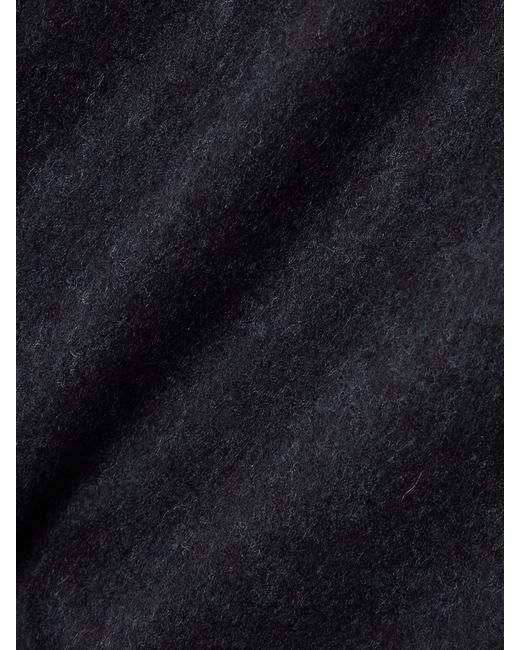 Brunello Cucinelli Blue Wool Midi Skirt