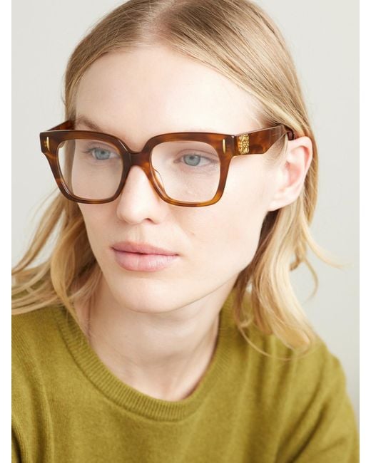 Loewe Brown Square-Frame Acetate Optical Glasses