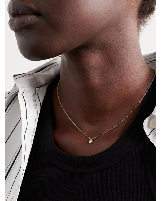 STONE AND STRAND Natural Essential 14-Karat Diamond Necklace