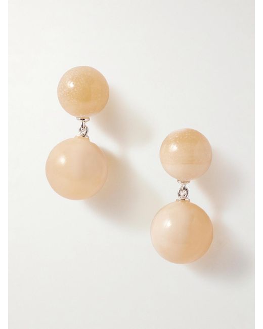 LIE STUDIO Natural The Hannah Topaz Jade Earrings