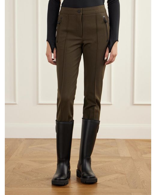 Moncler Natural Skinny Stretch-Twill Straight-Leg Ski Pants