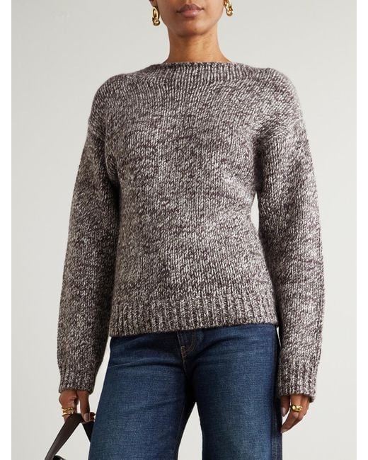 LeKasha Gray Brest Organic Cashmere Sweater