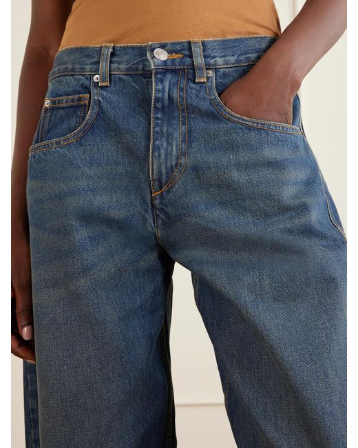 Isabel Marant Blue Oriane Mid-Rise Boyfriend Jeans