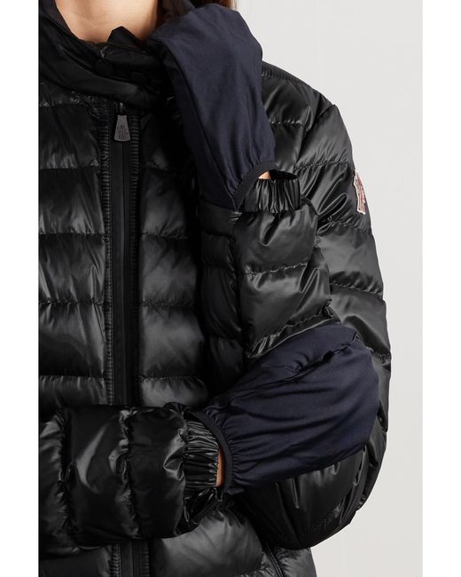 Moncler Black Walibi Quilted Ripstop Down Jacket