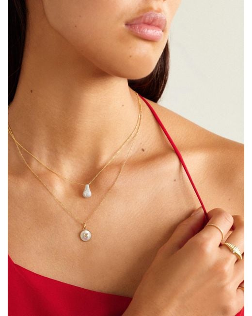 Collier En Or 14 Carats (585/1000) Et Diamants STONE AND STRAND en coloris Natural