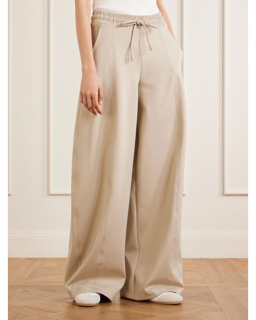 Max Mara Natural Jersey Wide-Leg Pants