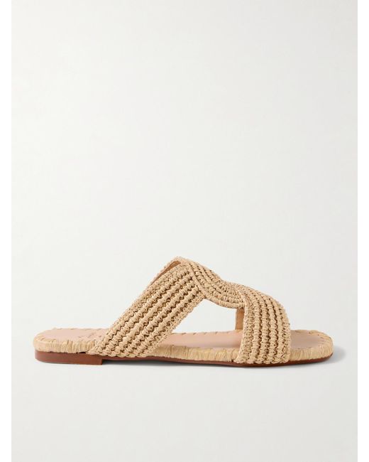 Castaner Natural Prado Raffia Slides