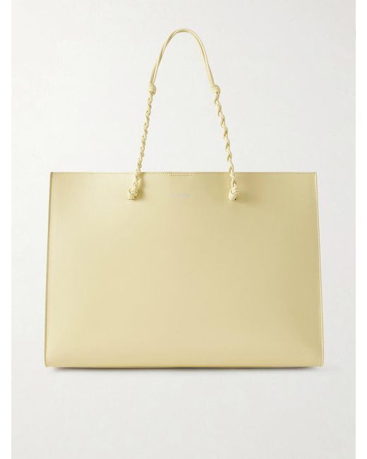 Jil Sander Natural Tangle Large Leather Tote