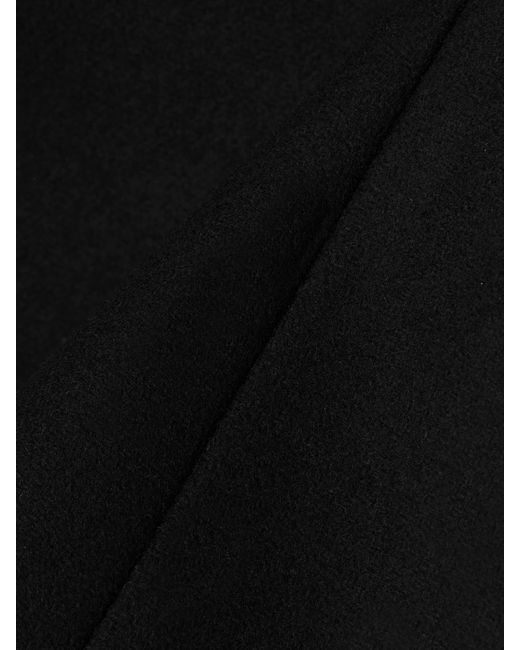 Cult Gaia Black Angelia Wool-Blend Felt Mini Skirt
