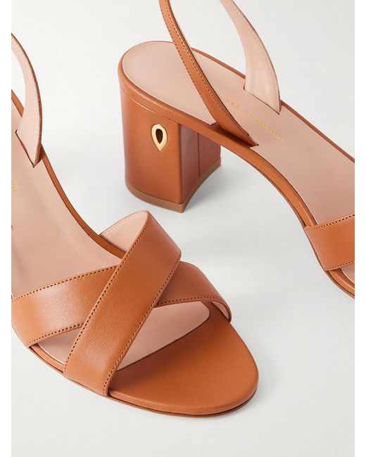 JENNIFER CHAMANDI Pink Leonardo 65 Leather Sandals