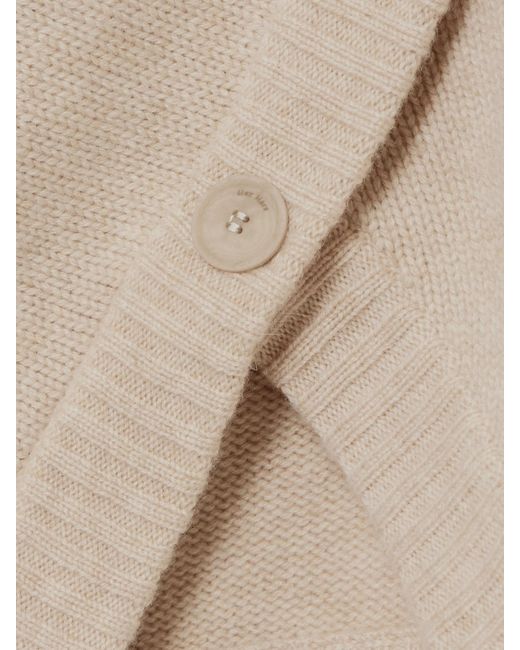 Cardigan À Capuche En Laine Et Cachemire Mélangés Vals Max Mara en coloris Natural