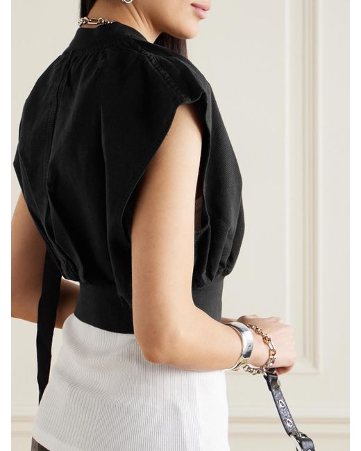 Rick Owens Black Babel Tatlin Cotton Bomber Jacket