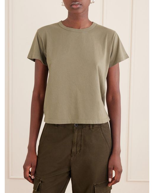 Leset Green The Margo Cotton-Jersey T-Shirt