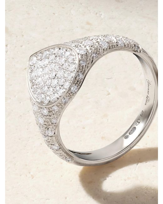 Yvonne Léon Natural Mini Poire 9-Karat Diamond Ring