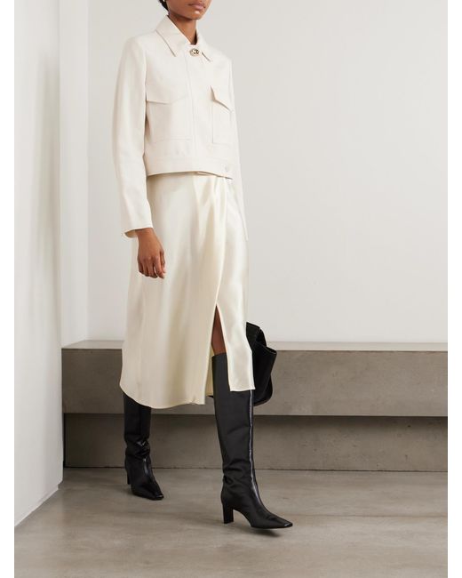Joseph Natural Renoir Cropped Woven Jacket