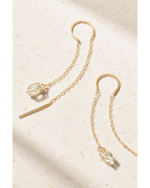 Melissa Joy Manning Natural 14-Karat Recycled Herkimer Diamond Earrings