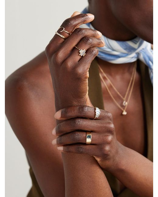 Melissa Joy Manning Natural Ring Aus Recyceltem 14 Karat Mit Topas