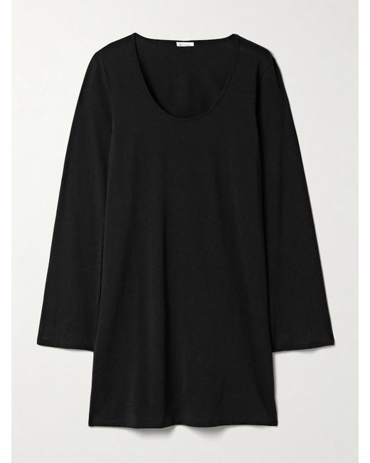 Skin Black Carmine Organic Pima Cotton-Jersey Nightdress