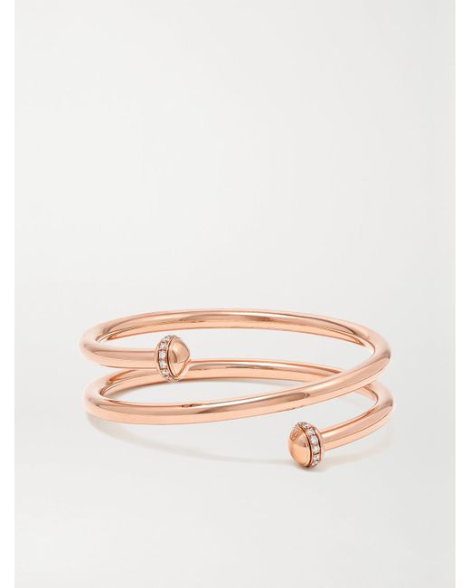 Piaget Natural Possession Armreif Aus 18 Karat Roségold Mit Diamanten