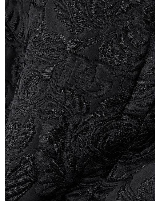 Dolce & Gabbana Black Matelassé Mini Skirt