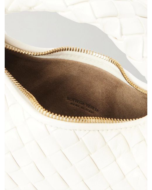 Bottega Veneta Natural Baby Veneta Intrecciato Leather Shoulder Bag