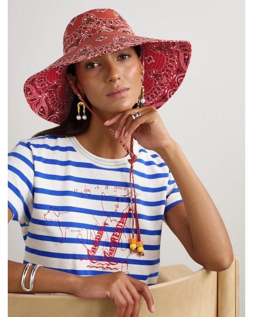 Call it By Your Name Red Capeline Reversible Cotton Bucket Hat