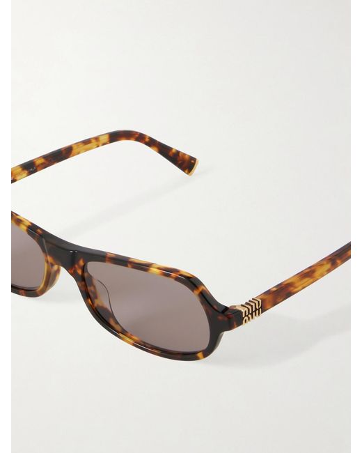 Miu Miu Multicolor Round-Frame Acetate Sunglasses