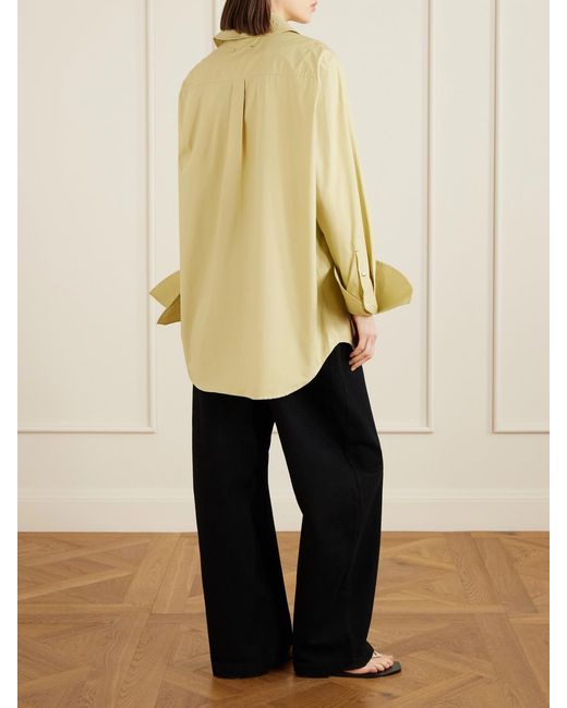 OSSOU Yellow Haze Cotton-Poplin Shirt