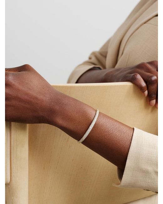 Lucy Delius Natural 14-Karat Recycled Diamond Cuff