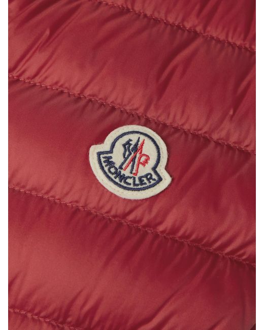 Moncler Red Igens Quilted Padded Shell Down Vest