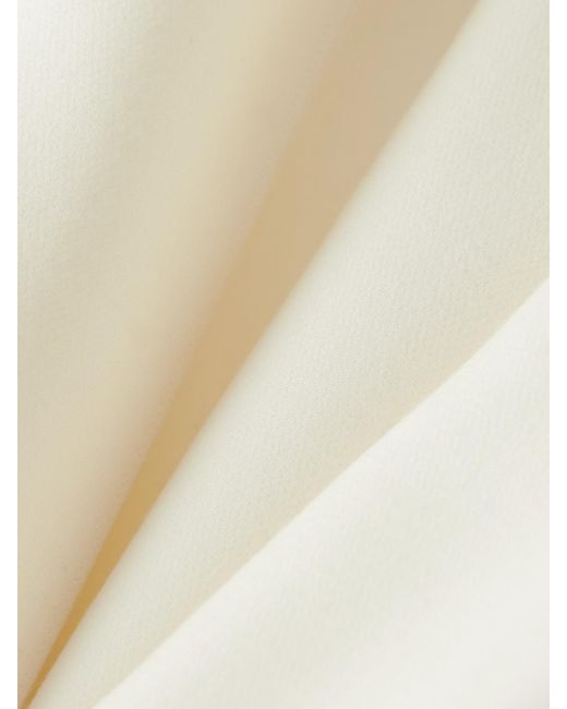 Gabriela Hearst White Cecilia Wool Straight-Leg Pants