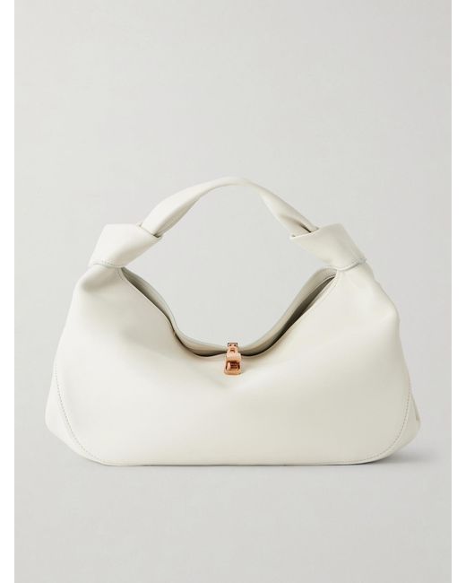 Gabriela Hearst Natural Antonia Small Leather Shoulder Bag