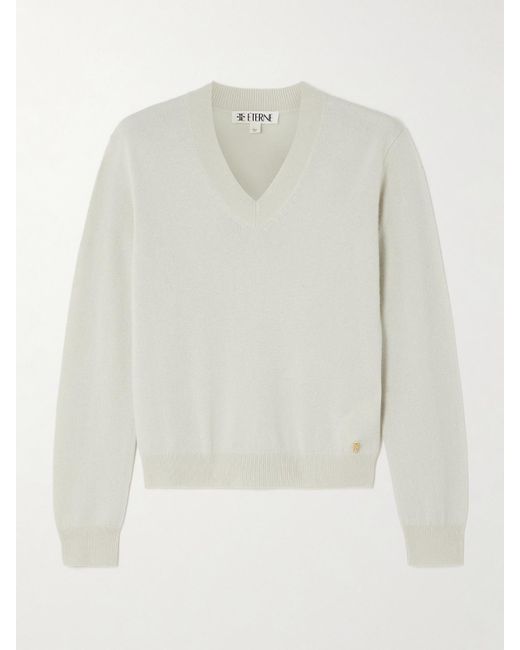 ÉTERNE White Lennox Kaschmirpullover