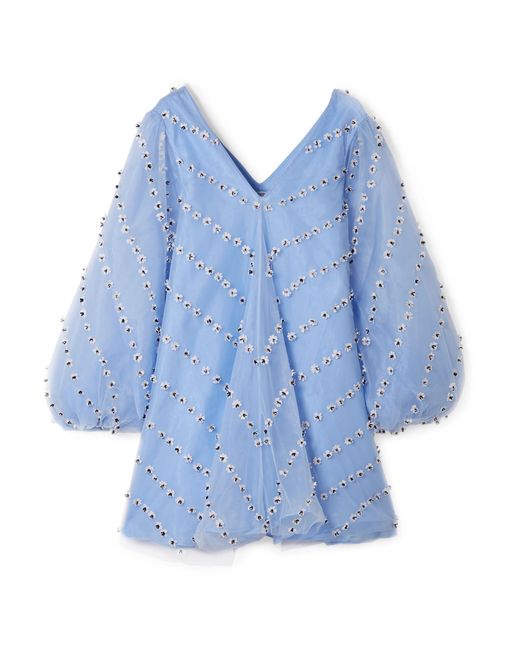ganni serenity blue dress Ganni blue dress Copenhagen style size 38 (approx US