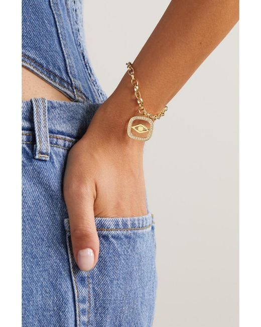 Sydney Evan Natural 14-Karat Diamond Bracelet