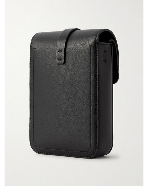 Gabriela Hearst Black Leather Phone Pouch
