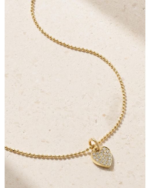 Jennifer Meyer Natural Heart 18-Karat Diamond Necklace