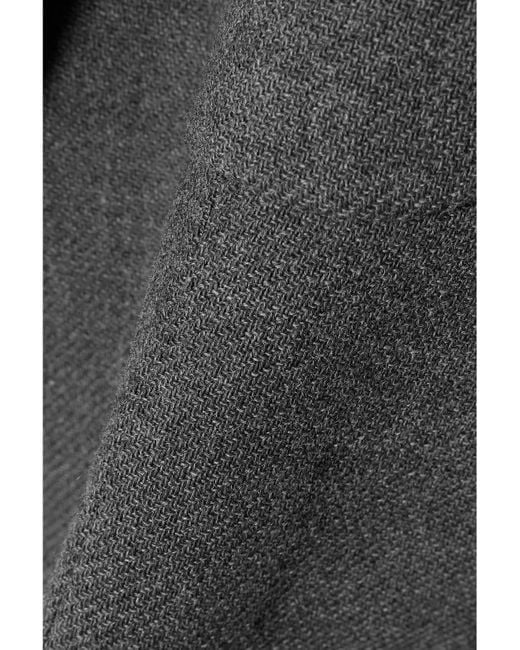 LIBEROWE Gray Net Sustain Raja Blazer Aus Woll-Tweed Mit Samtbesätzen