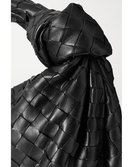 Bottega Veneta Black Jodie Knotted Intrecciato Leather Tote