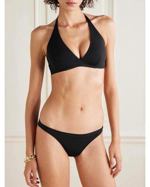 Eres Black Les Permanents Gang Triangle Bikini Top