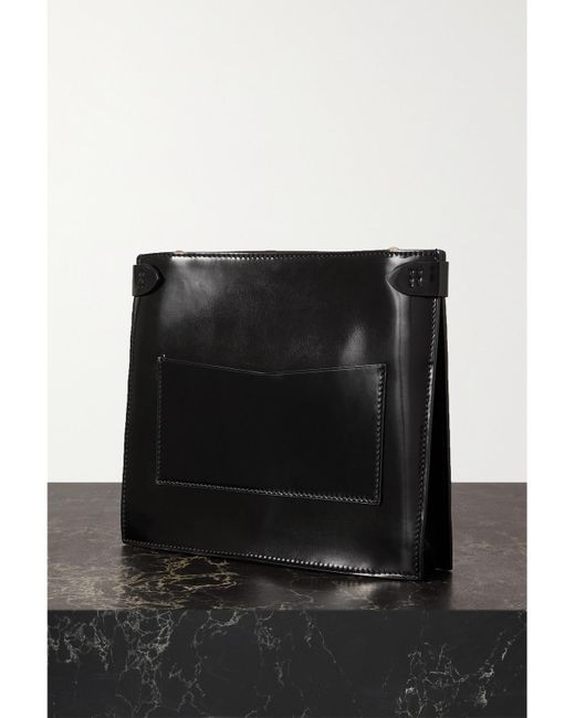 Metier Black Fernando Jorge Stowaway Embellished Patent-Leather Shoulder Bag