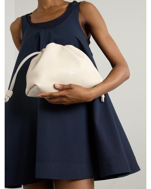 Loewe Natural Flamenco Leather Clutch