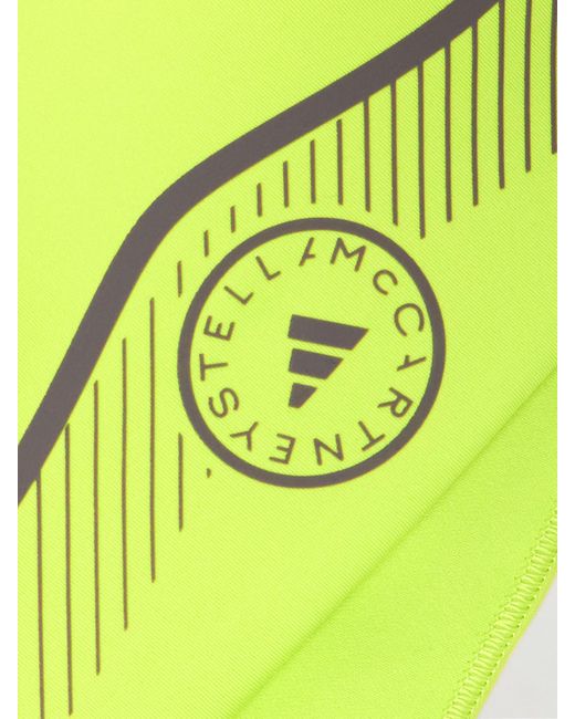 Soutien-Gorge De Sport En Tissu Recyclé Stretch Fluo Truepace Adidas By Stella McCartney en coloris Yellow