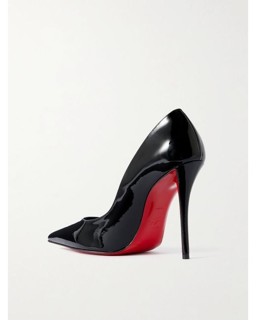 Christian Louboutin Black Miss Z 100 Patent-Leather Pumps
