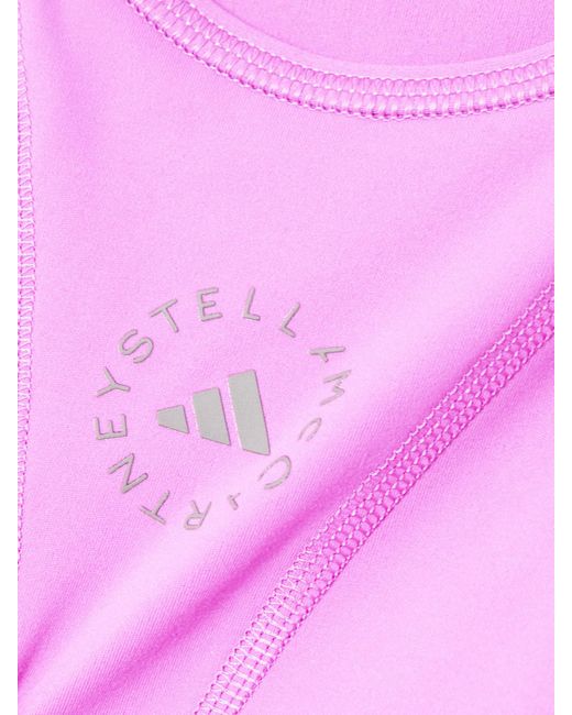 Adidas By Stella McCartney Pink Truestrength Sport-Bh Aus Recyceltem Stretch-Material