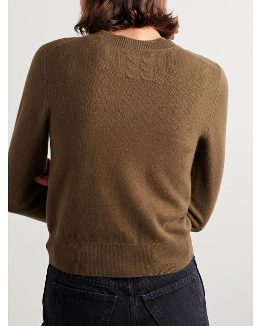 Nili Lotan Brown March Cardigan Aus Kaschmir